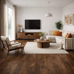   tekercses vinyl padló, PVC -  barna fa mintás Bern 845 Gran 4 m
