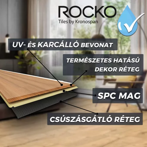 Rocko SPC vinyl padló R066 Sculpta 5 mm