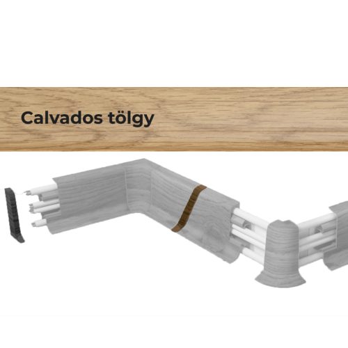 Toldó elem 10556 PVC padlószegélyhez 22992 2db/csomag - 8726 Calvados tölgy