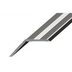   Aluminium 37mm-es magasságkiegyenlítő profil - A39T - ezüst - vágott