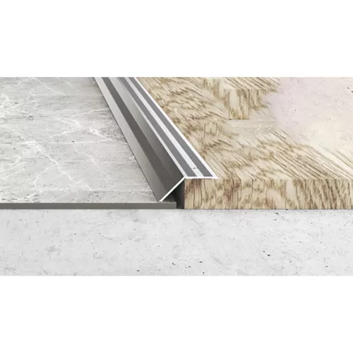 Aluminium 37mm-es magasságkiegyenlítő profil - A39T - ezüst - vágott