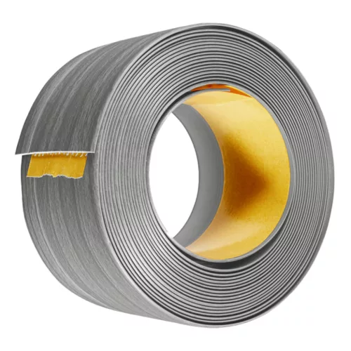 PVC padlószegély 50x15mm-es, lágy - gyöngyszürke - 5m - öntapadós