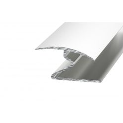   Aluminium 32mm-es íves burkolatváltó profil - A69 - ezüst - vágott