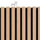 Krono akusztikus falburkolat K543 Sand Barbera tölgy 260x60 cm