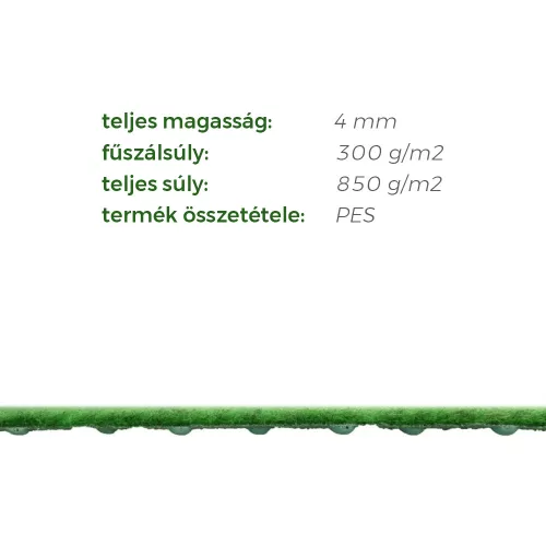 Grass műfű 4 m Noppos