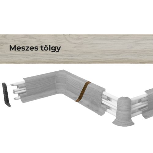 Toldó elem 10556 PVC padlószegélyhez 22992 2db/csomag - 1589 Meszes tölgy