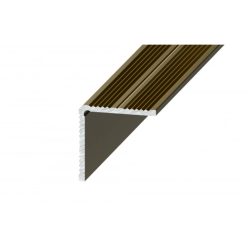 Aluminium 25x25mm-es szögprofil - A40T - pezsgő - vágott