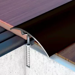   Aluminium 50 mm-es magasságkiegyenlítő profil - 72706 - bronz - 2,7m - csavaros