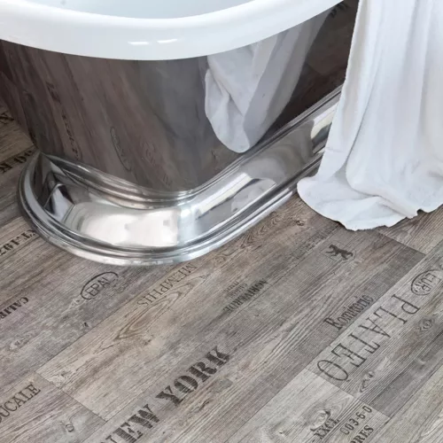 tekercses vinyl padló, PVC -  szürkésbarna fa mintás Bern 295 Mem 2 m
