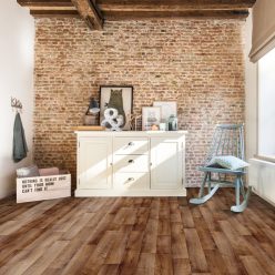 tekercses vinyl padló (PVC) barna fa mintás Linz 447 2 m