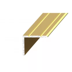 Aluminium 25x20mm-es szögprofil - A36T - arany - vágott