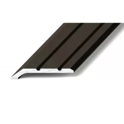 Aluminium 30mm-es végzáró profil - A01T - bronz - vágott