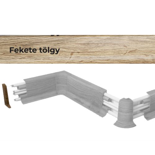 Végzáró elem 10556 PVC padlószegélyhez 22993 2db/csomag - 0084 Fekete tölgy