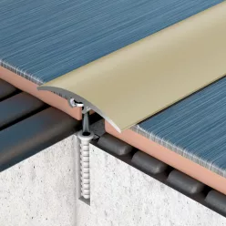   Aluminium 40 mm-es íves burkolatváltó profil - 62703 - arany - 2,7m - csavaros