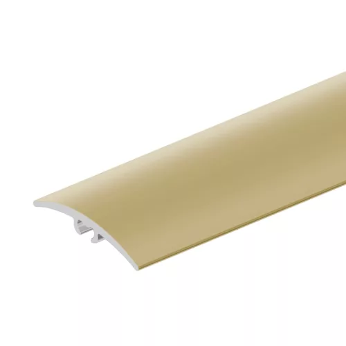 Aluminium 40 mm-es íves burkolatváltó profil - 62703 - arany - 2,7m - csavaros