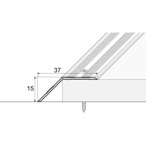 Aluminium 37mm-es magasságkiegyenlítő profil - A39T - arany - vágott