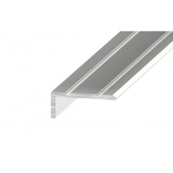   Aluminium 25x10mm-es szögprofil - A31T - ezüst - 2,7 m - vágott