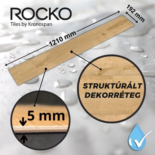 Rocko SPC padló R082 Rocko Humidor 5 mm