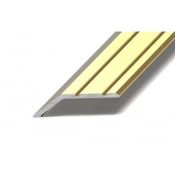 Aluminium 39mm-es végzáró profil - A11T - arany - vágott