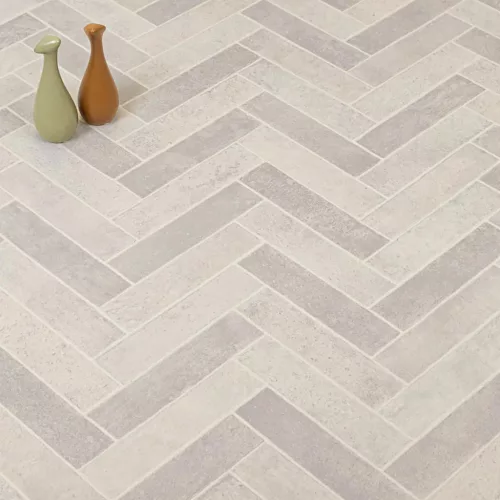 tekercses vinyl padló, PVC -  világosbarna csempe mintás Bern 295 Bru 2 m