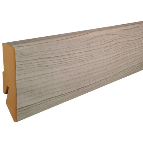 MDF padlószegély M61 profil 6cm-es 2600x40mm - 363 szürke juhar