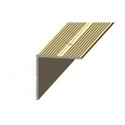 Aluminium 35x35mm-es szögprofil - A34 - arany - vágott