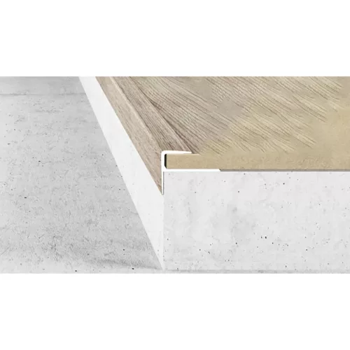 Aluminium 15x22mm-es lépcsőélvédő profil - A60 - arany - vágott