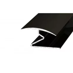   Aluminium 32mm-es íves burkolatváltó profil - A69 - bronz - vágott