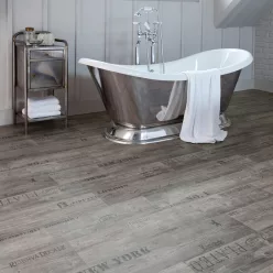   tekercses vinyl padló, PVC -  szürkésbarna fa mintás Bern 295 Mem 3 m