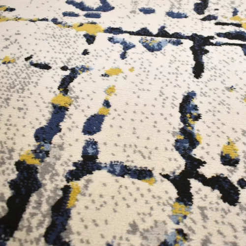 Capri szőnyeg 210va 118 Fekete/Kék 160x230 cm