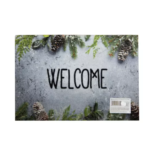 Deco Print lábtörlő D956 Welcome Tannenzweige 22732 - 40 x 60 cm