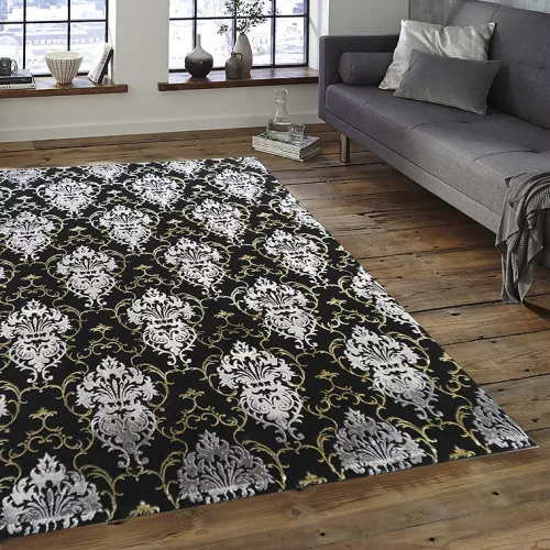 Elite szőnyeg 23282 fekete,arany 80x150 cm
