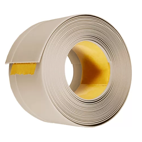 PVC padlószegély 50x15mm-es, lágy - világosbézs - 5m - öntapadós