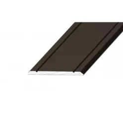   Aluminium 30mm-es lapos burkolatváltó profil - A02T - bronz - vágott