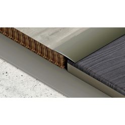   Aluminium 60 mm-es íves burkolatváltó profil - 01007 - pezsgő - 1m - öntapadós