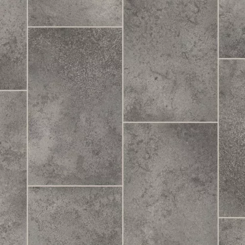 tekercses vinyl padló, PVC -  szürke kő mintás Nero 395 2 m
