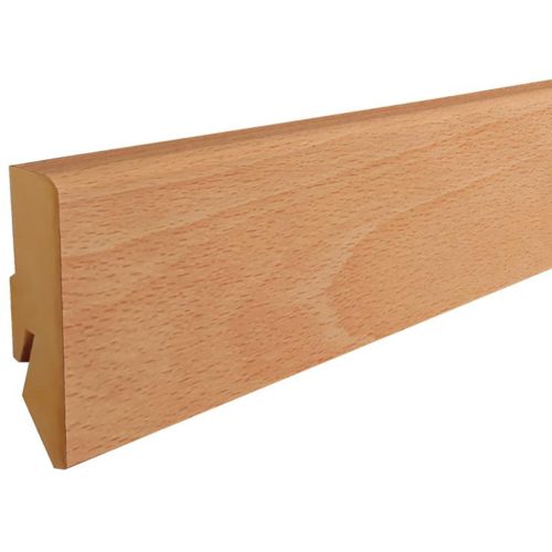 MDF padlószegély M61 profil 6cm-es 2600x40mm - 145 mézes bükk