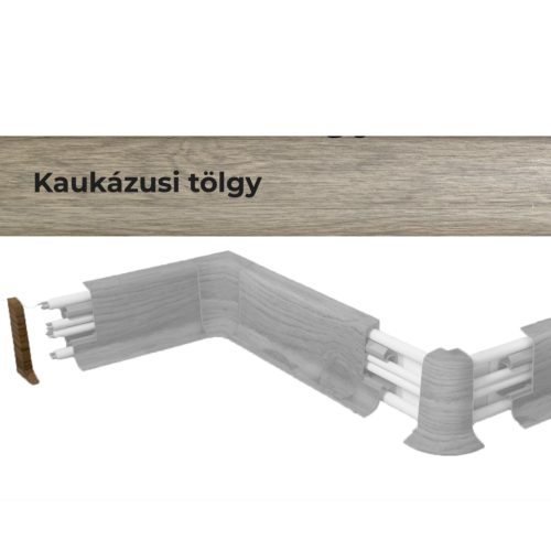 Végzáró elem 10556 PVC padlószegélyhez 22993 2db/csomag - 4544 Kaukázusi tölgy