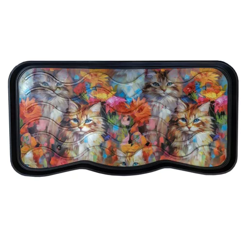Eco Trend Boot Tray cipőtartó tálca Painted Cats - 38 x75 cm