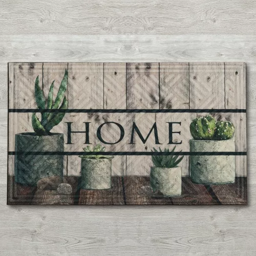Eco Trend lábtörlő Lima Mat Shucculents - 45 x 75 cm