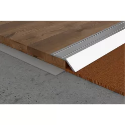   Aluminium 3 mm-es magasságkiegyenlítő profil - 42702 - ezüst - 2,7m - öntapadós