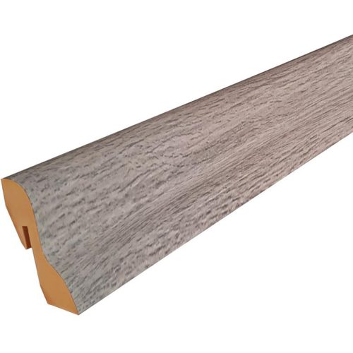 MDF padlószegély D profil 4cm-es 2600x40mm - 087 szürke tölgy