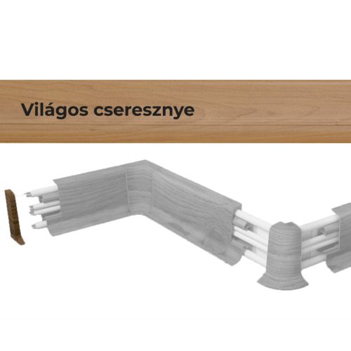 Végzáró elem 10556 PVC padlószegélyhez 22993 2db/csomag - 1594 Világos cseresznye