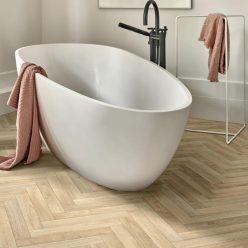   tekercses vinyl padló, PVC -  világosbarna fa mintás Bern 435 2 m