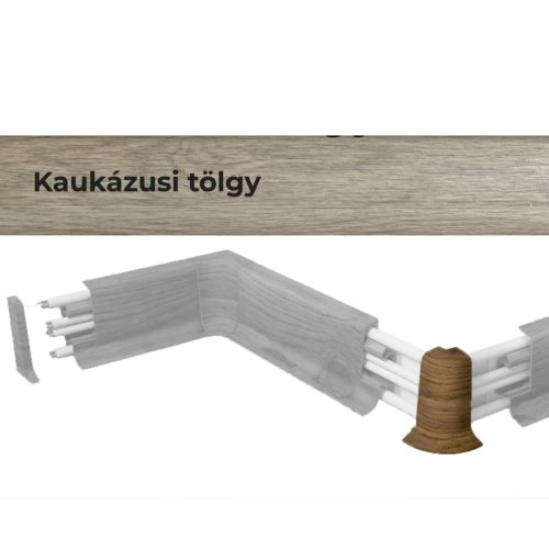 Külső sarokelem 10556 PVC padlószegélyhez 22991 2db/csomag - 4544 Kaukázusi tölgy