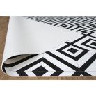 tekercses vinyl padló (PVC) fekete-fehér csempe mintás Colandra 99T 2 m