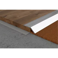   Aluminium 14 mm-es magasságkiegyenlítő profil - 72702 - ezüst - 2,7m - öntapadós