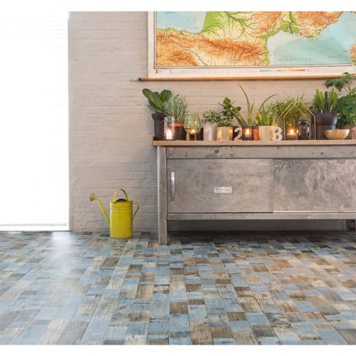 tekercses vinyl padló, PVC -  szürkésbarna fa mintás Bern 575 Bre 4 m