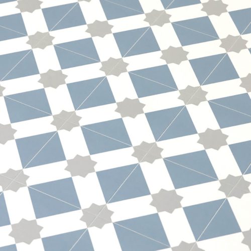 tekercses vinyl padló, PVC -  szürkésbarna csempe mintás Linz 375 2 m