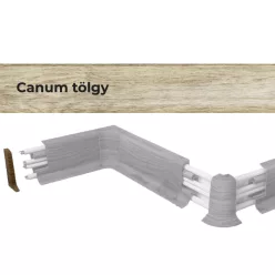   Végzáró elem 10556 PVC padlószegélyhez 22993 2db/csomag - 0553 Canum tölgy